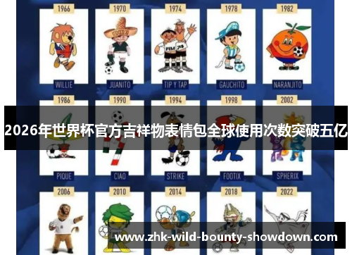 2026年世界杯官方吉祥物表情包全球使用次数突破五亿